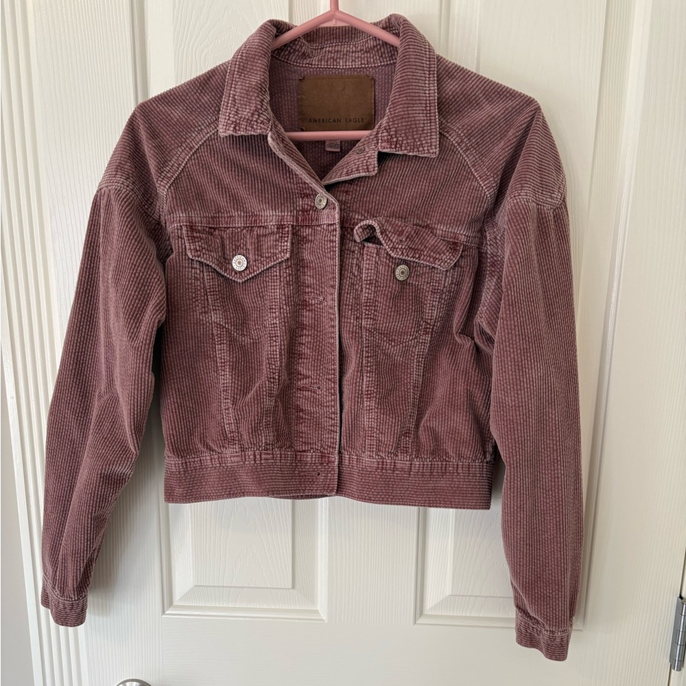 American Eagle Outfitters Pink Corduroy Jacket